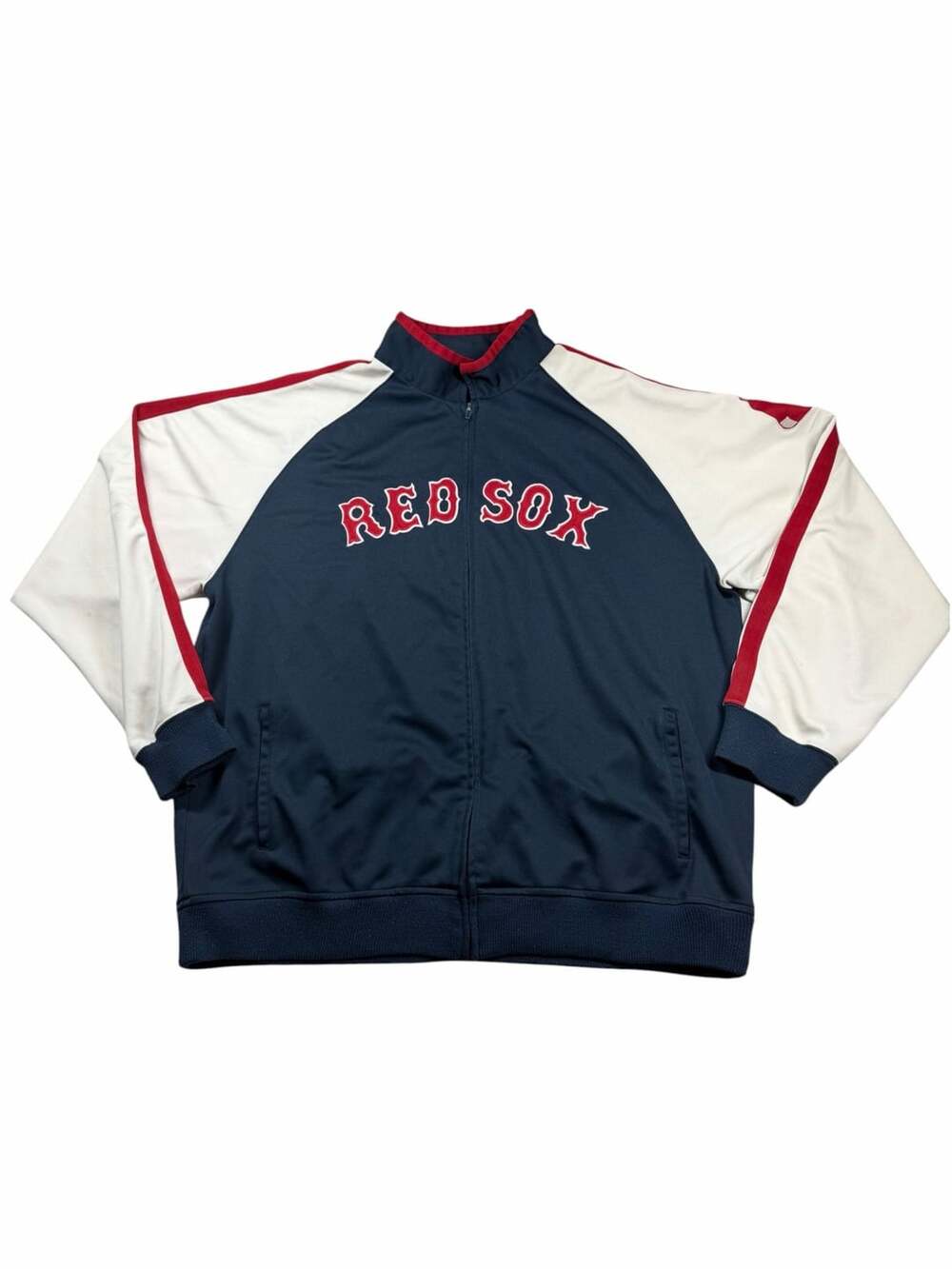Boston Red Sox Stitches First Base Track Jacket Mens 2XL XXL Full Zip MLB